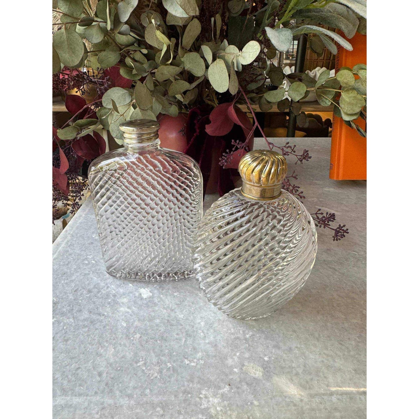 
                  
                    Antique Sterling Silver Flasks (c.1800s) - Curated Home Decor
                  
                