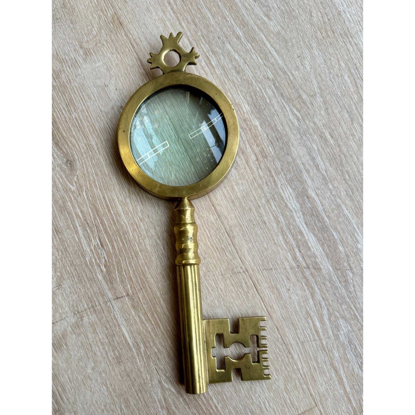 
                  
                    Vintage Brass Magnifying Glass Object - Curated Home Decor
                  
                