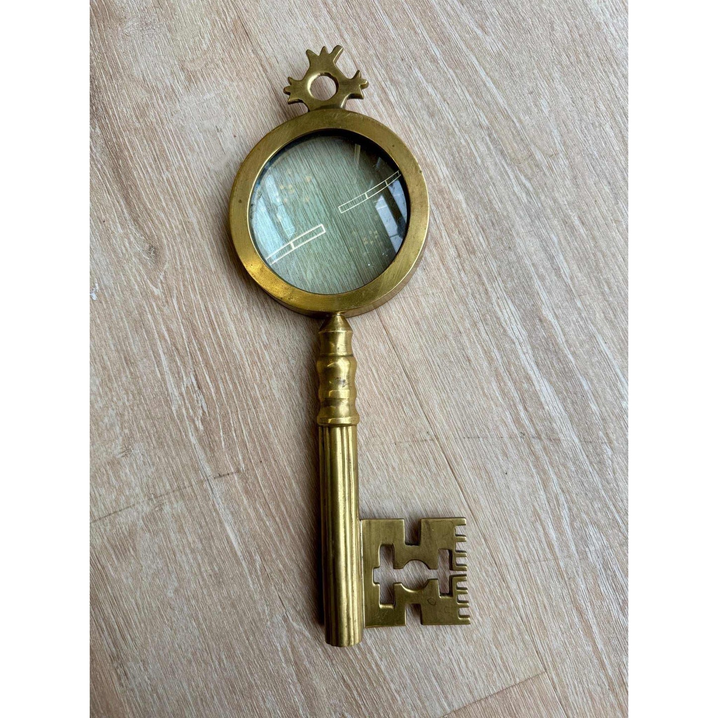 
                  
                    Vintage Brass Magnifying Glass Object - Curated Home Decor
                  
                