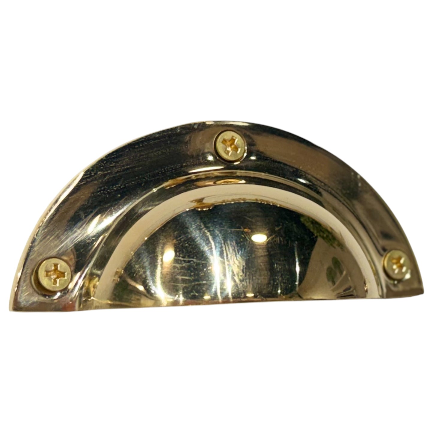 
                  
                    Solid Brass Drawer Pull, 96mm (3.78") – Polished Unlacquered Cabinet Handle - Curated Home Decor
                  
                