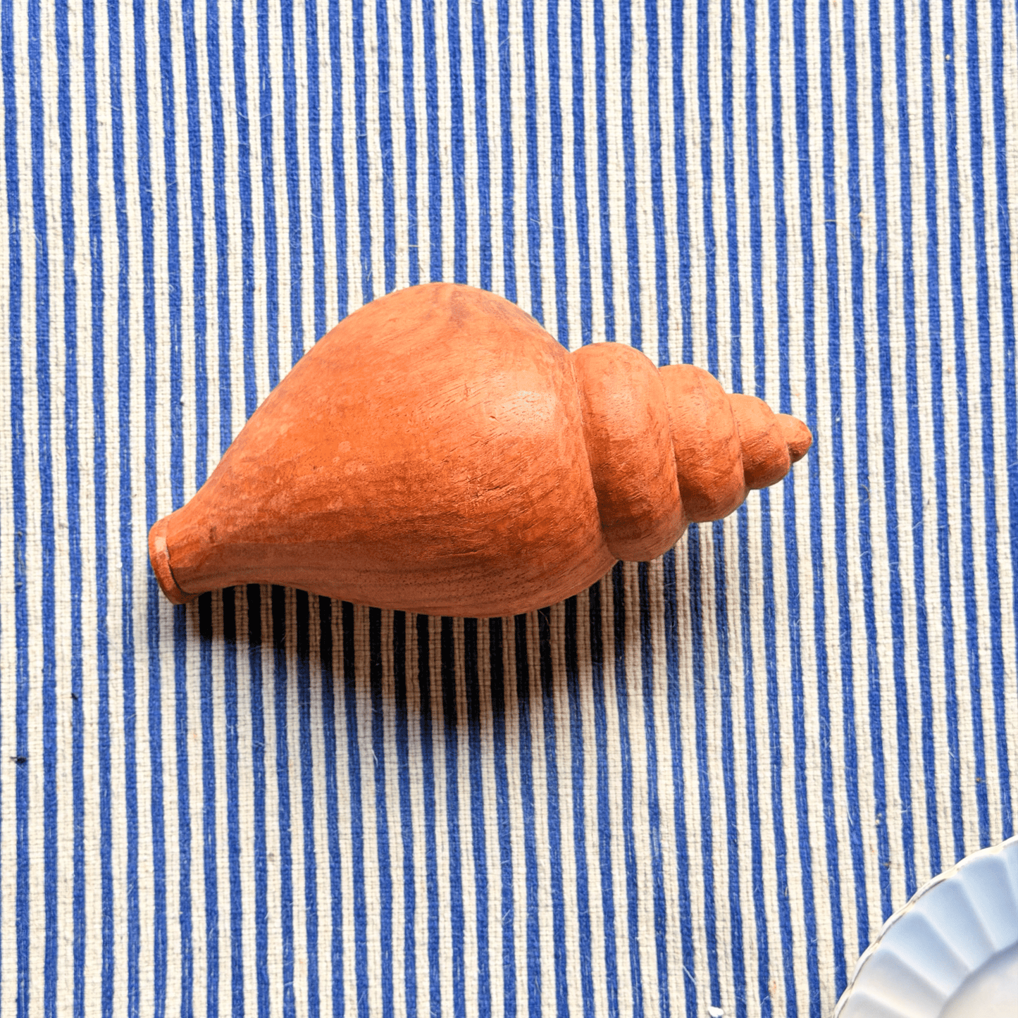 Vintage Carved Conch Sculpture - Curated Home Decor
