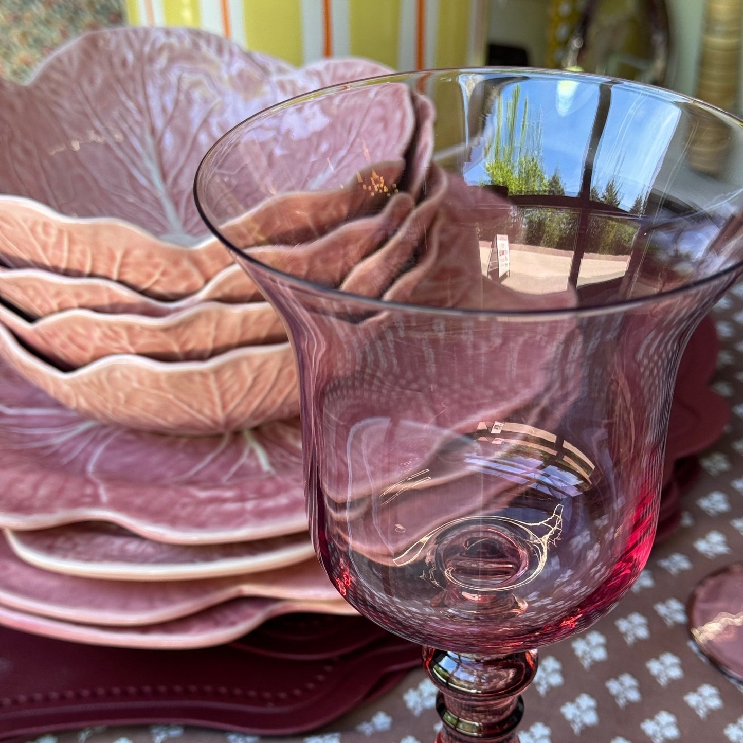 
                  
                    17oz Two - Tone Pink & Rust Wine Glass - Curated Home Decor
                  
                