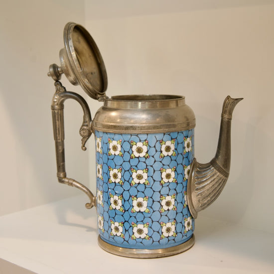 Vintage Manning +Bowman Pewter Coffee Pot - Curated Home Decor