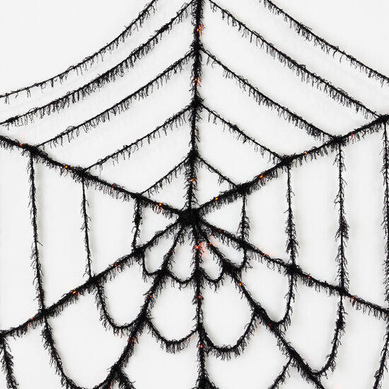 Lit Spider Web w/48 Lights and Timer