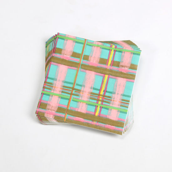 Load image into Gallery viewer, Plaid Holiday Napkin
