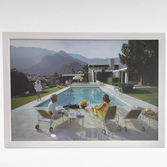 Poolside Glamour Framed Print by Slim Aarons - Curated Home Decor