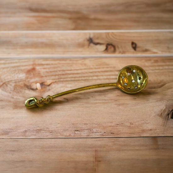 Load image into Gallery viewer, Brass Ladle w/ Holes - Curated Home Decor
