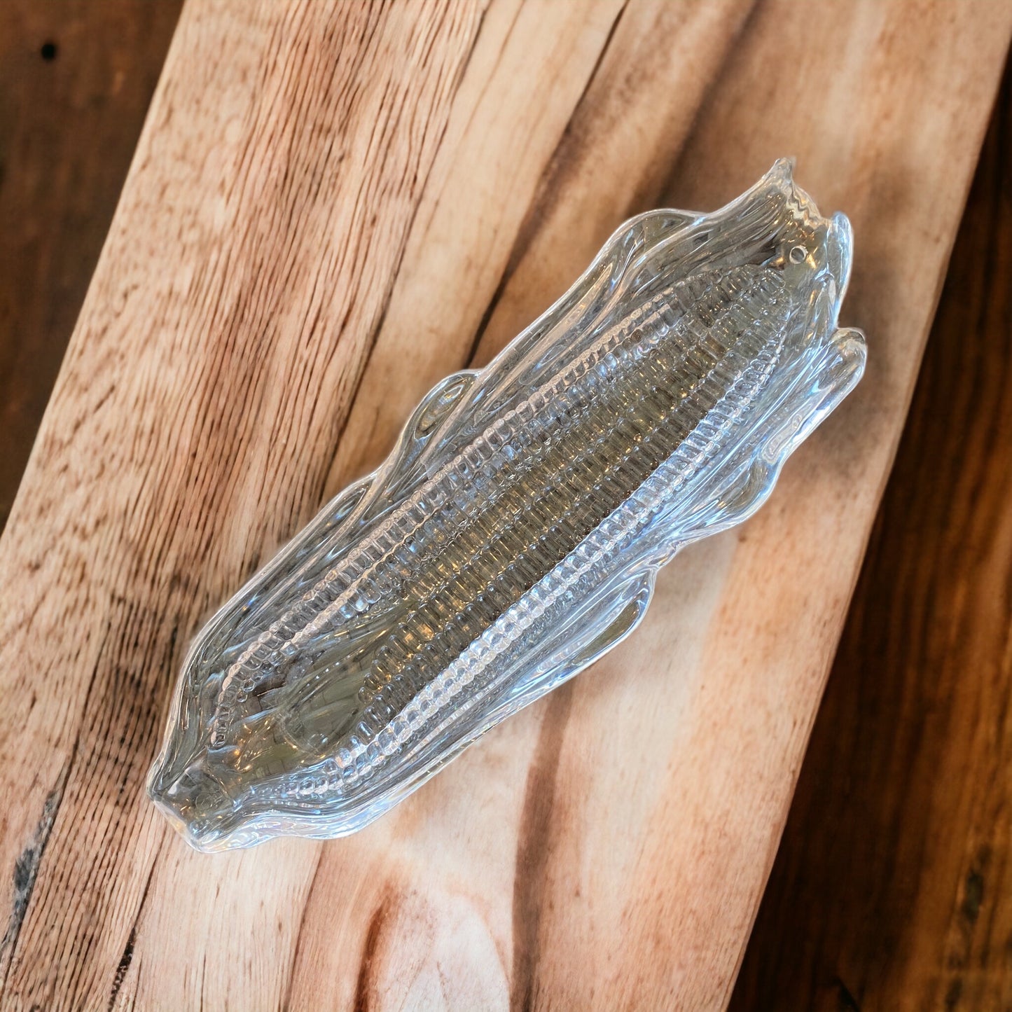 Load image into Gallery viewer, Vintage Set of Clear Plastic Corn on the Cob Dish
