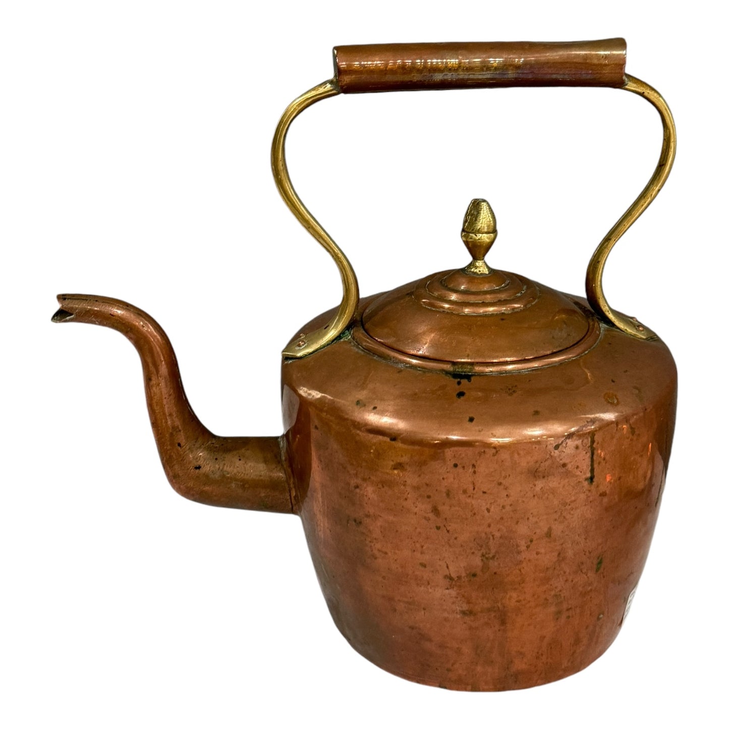 Antique Copper Tea Pot 12" - Curated Home Decor