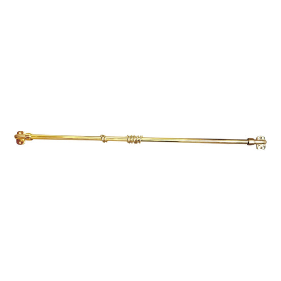 Brass Cafe Curtain Rail 27”
