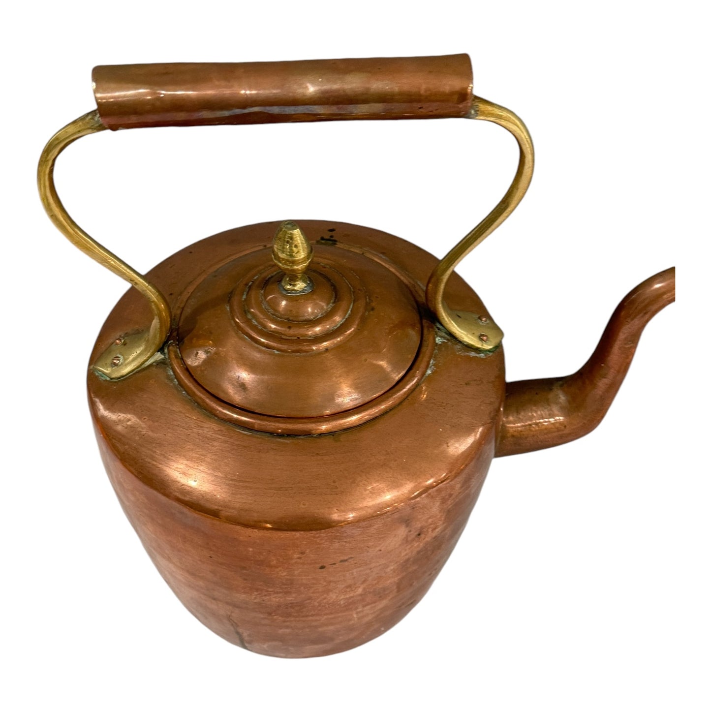 Antique Copper Tea Pot 12"