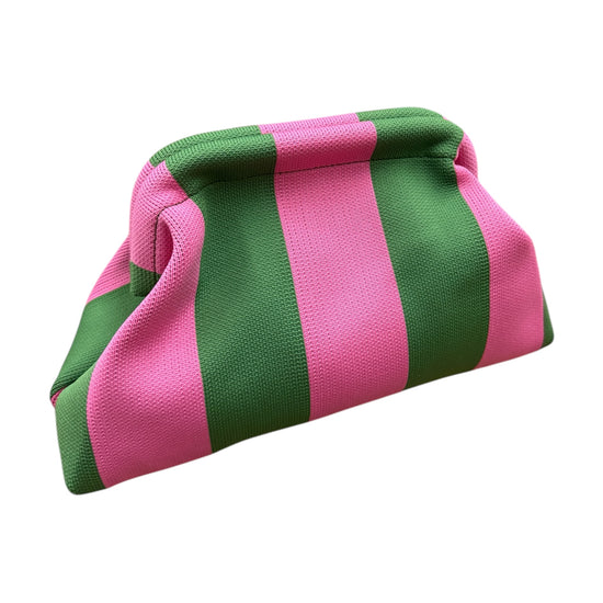 Cabana Striped Clutch