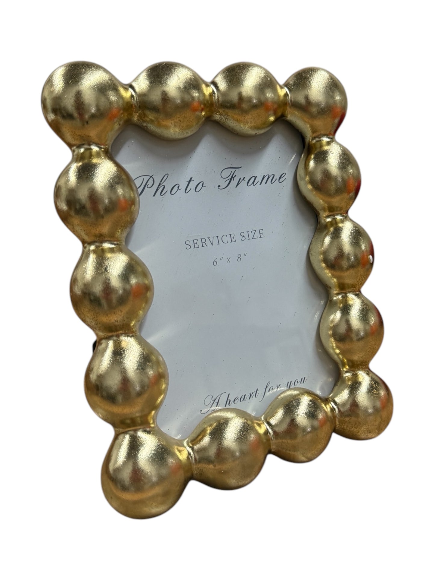 Gold Leaf Bobbin Frame (5" x 7") - Curated Home Decor