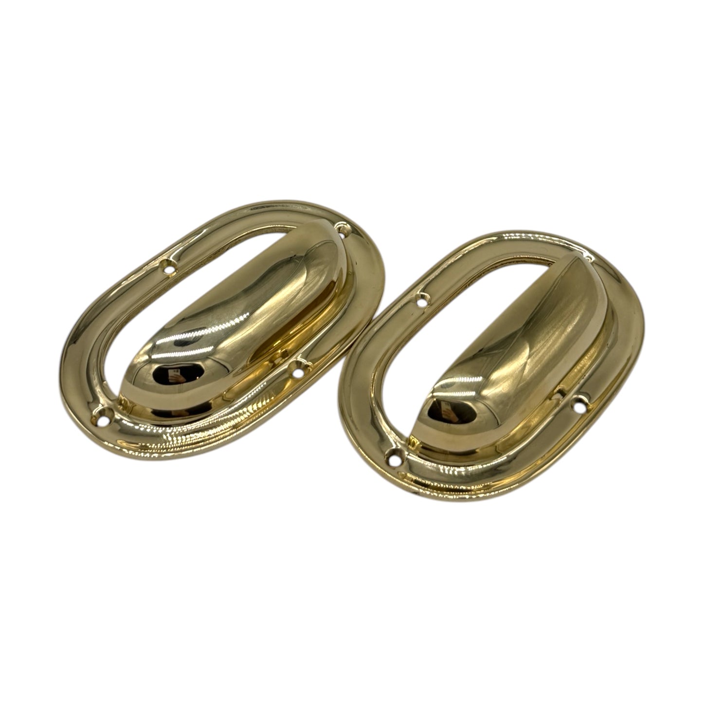 Cupped Brass Bin Pull 5”