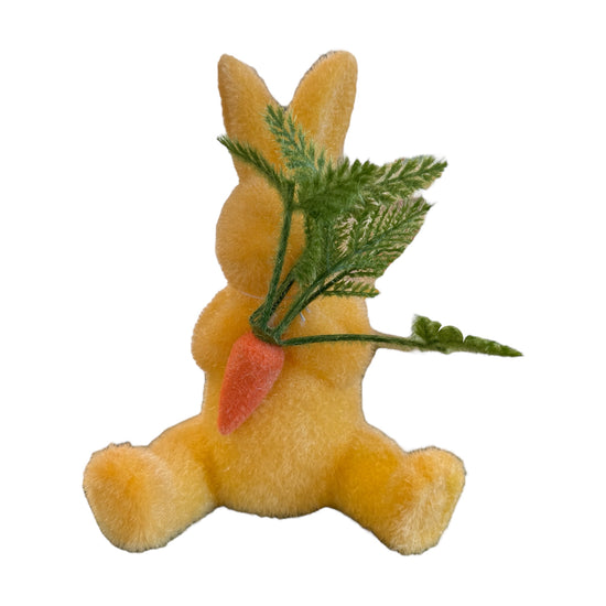 Flocked bunny with carrot