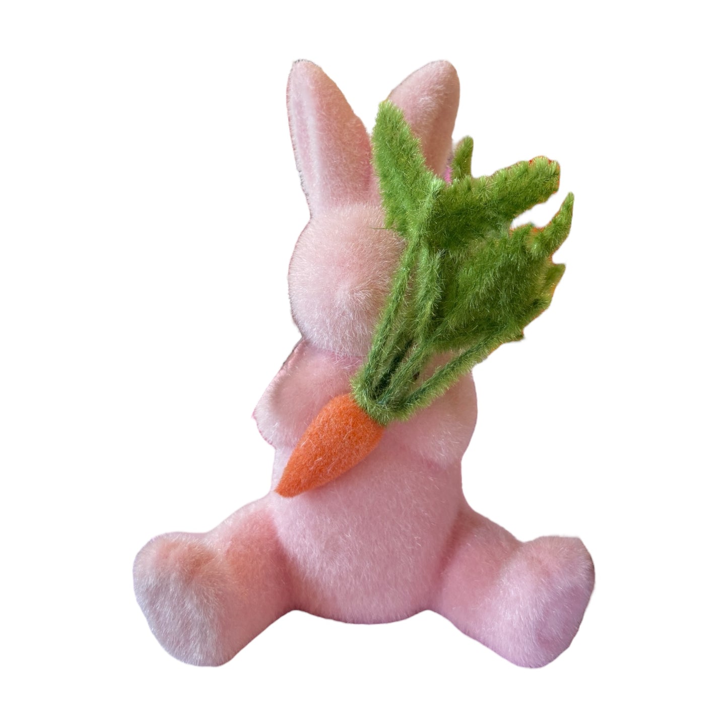 Flocked bunny with carrot