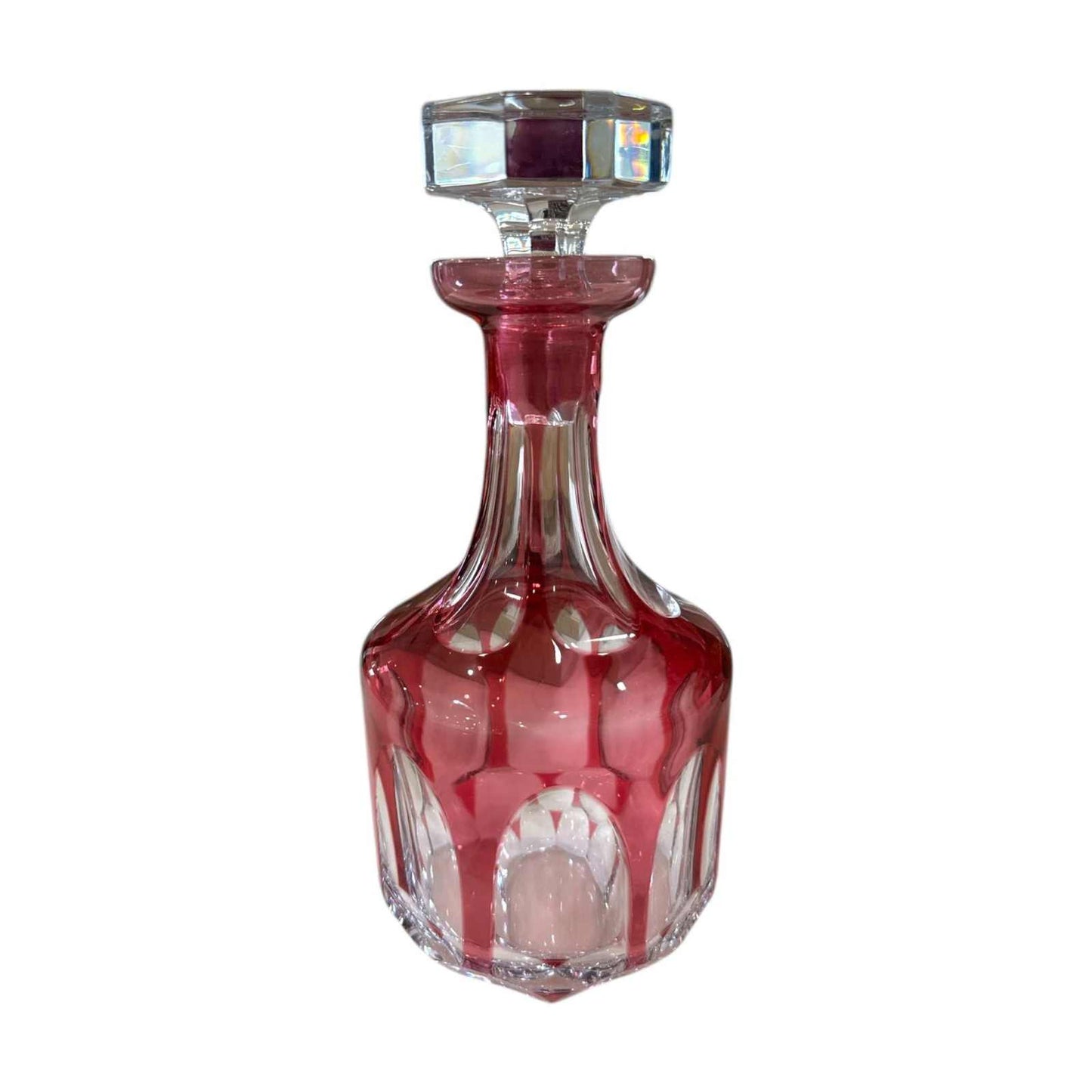 
                  
                    Vintage Cranberry Crystal Set of Decanter and Glasses - Curated Home Decor
                  
                