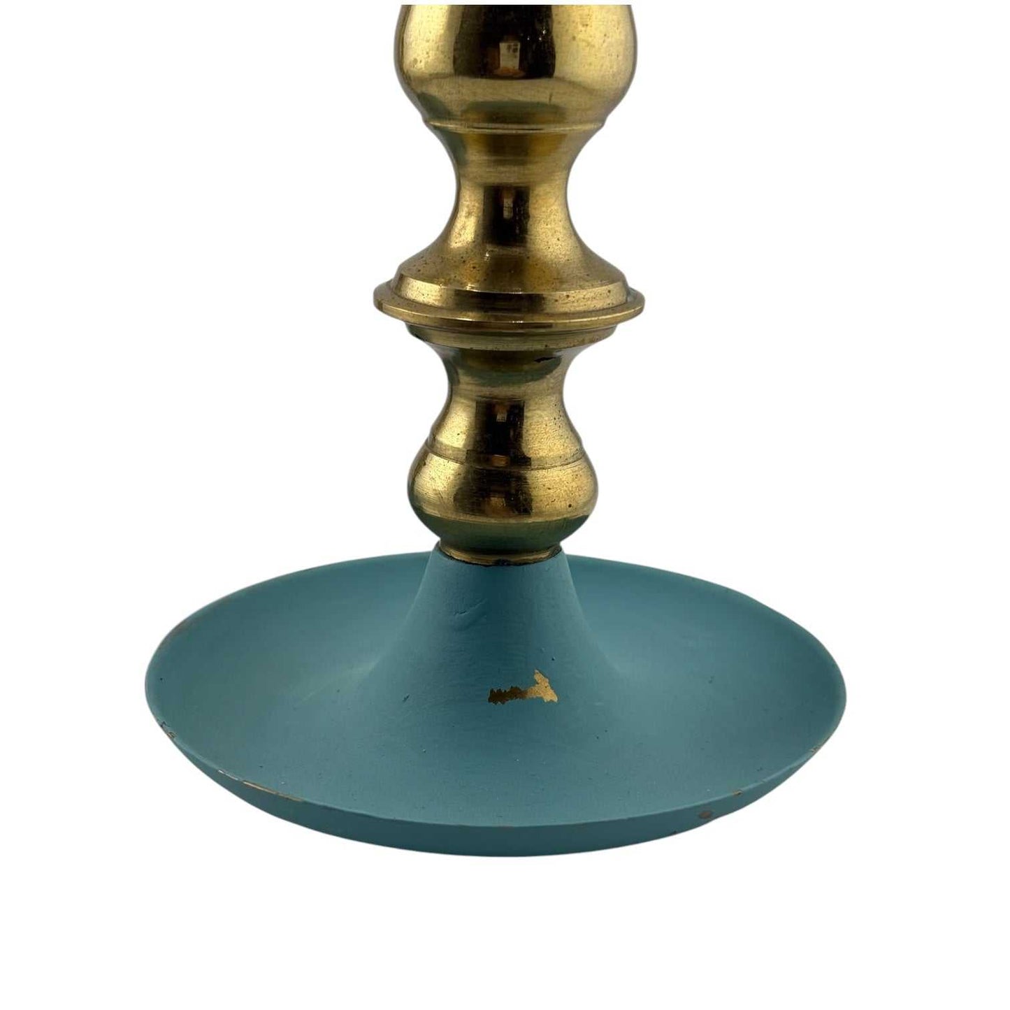 
                  
                    Pair of Vintage Brass and Teal Candlesticks - Curated Home Decor
                  
                