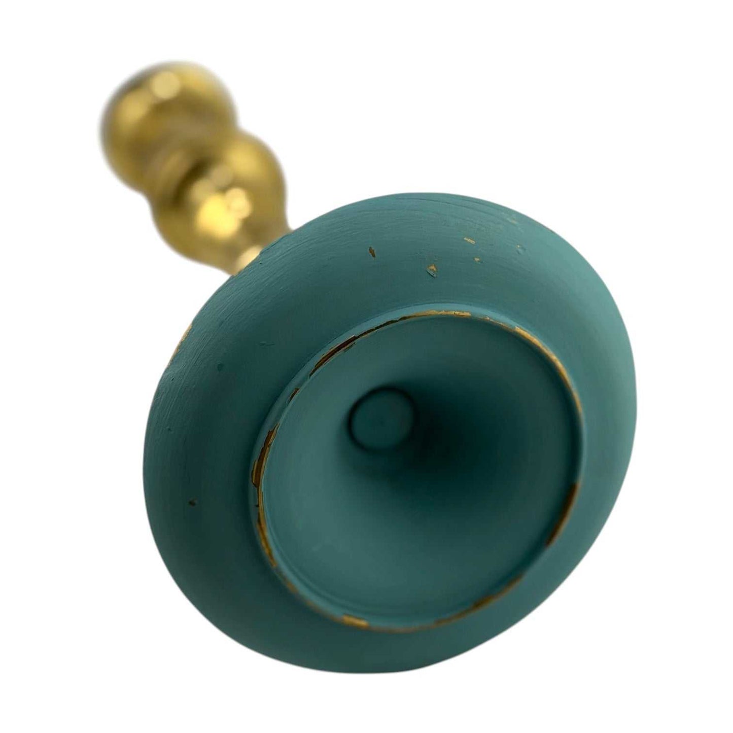 
                  
                    Pair of Vintage Brass and Teal Candlesticks - Curated Home Decor
                  
                