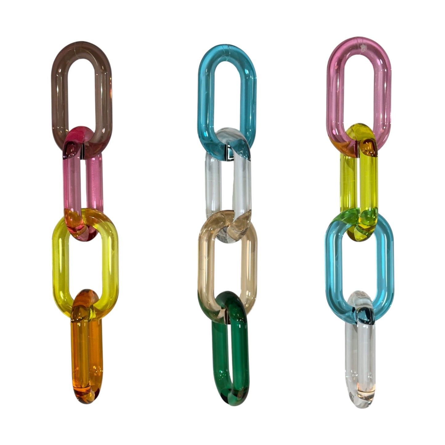 
                  
                    Sculptural Glass Chain Link — Modular Decor Object - Curated Home Decor
                  
                