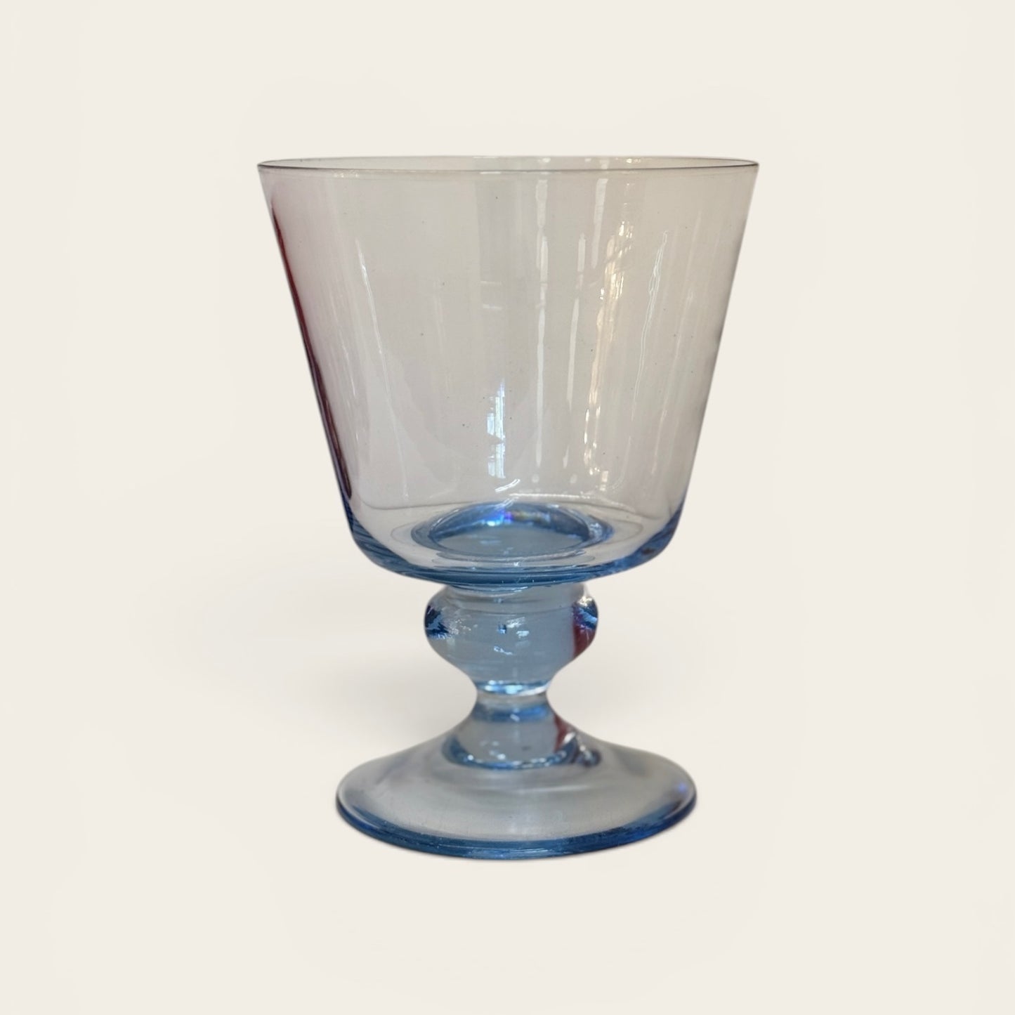Set of 6 Blue "Bernadette" Water Goblets - Curated Home Decor