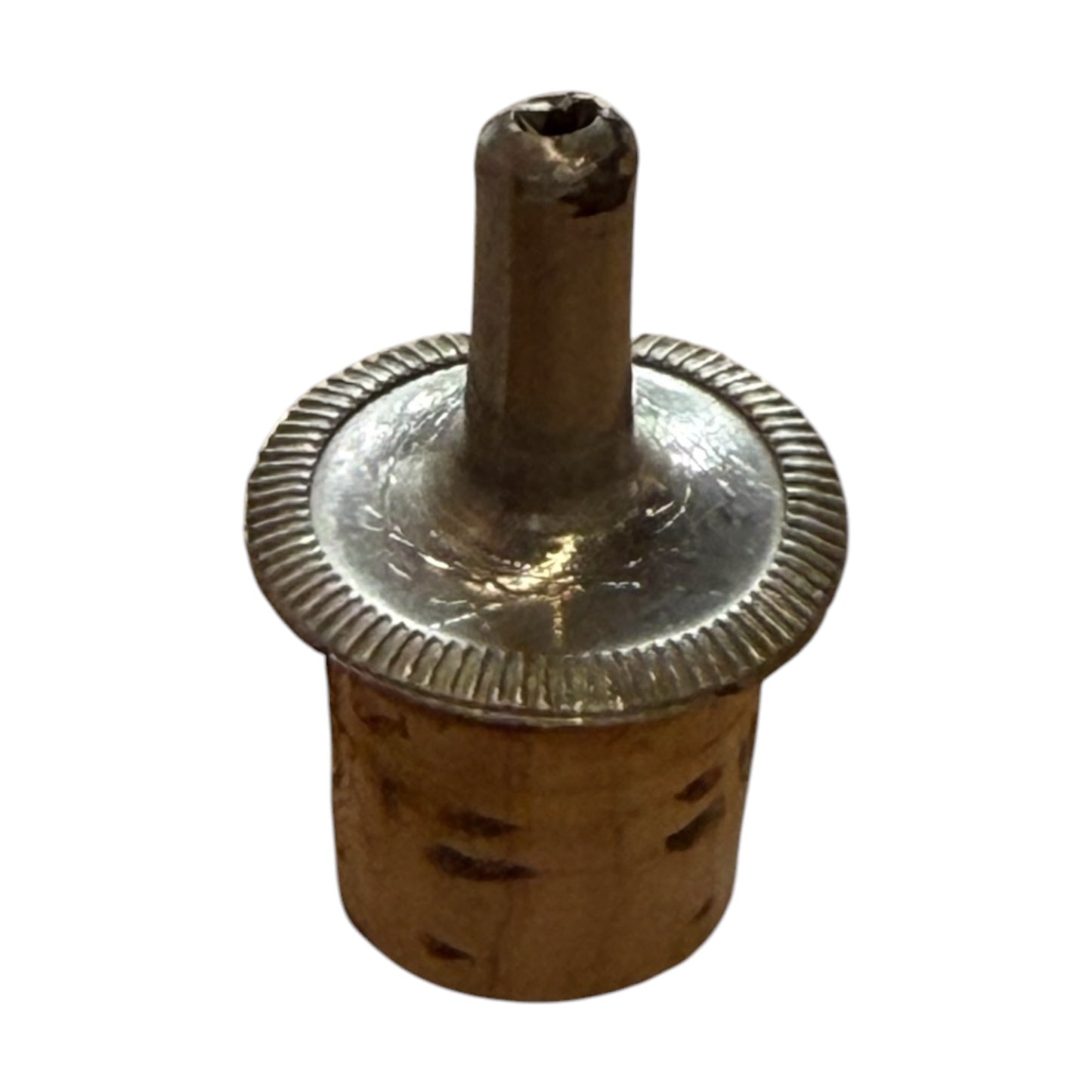 
                  
                    Cork topper for bitters bottle with metal spout for pouring
                  
                