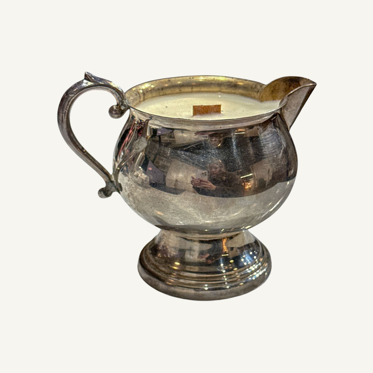 Antiquarian Silver Candle No. 1 - Curated Home Decor