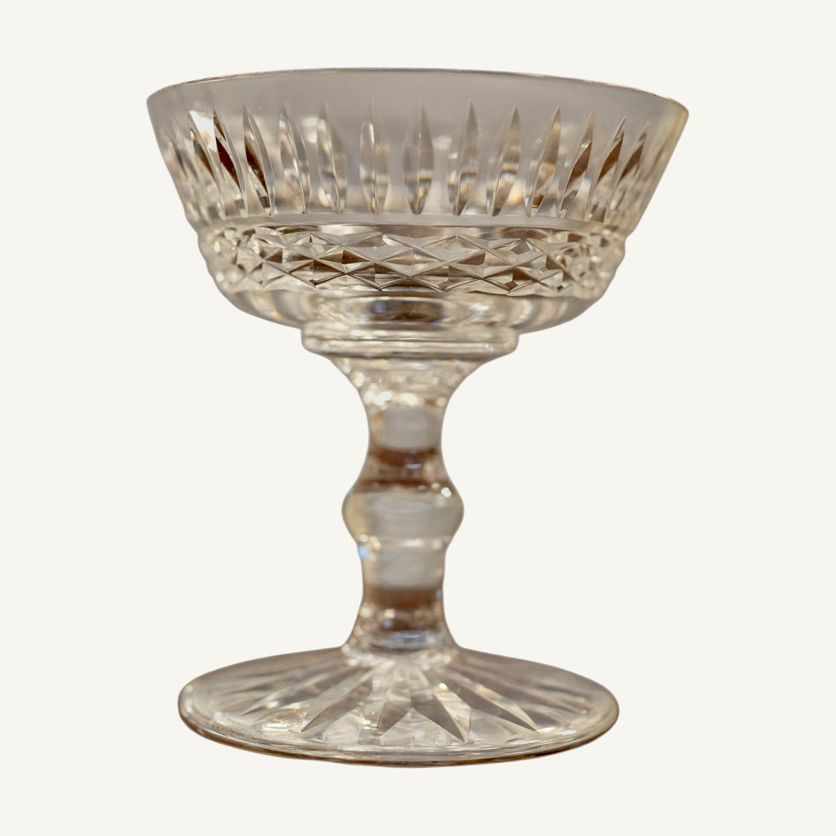 
                  
                    Vintage Cut Crystal Champagne Coupes — Set of 7 - Curated Home Decor
                  
                