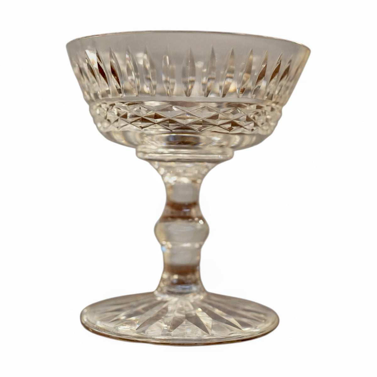 
                  
                    Vintage Cut Crystal Champagne Coupes — Set of 7 - Curated Home Decor
                  
                