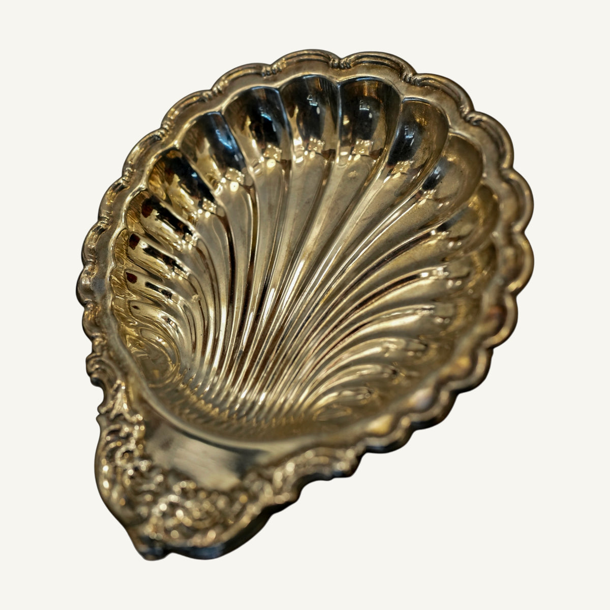 Vintage Footed Shell Dish - Curated Home Decor