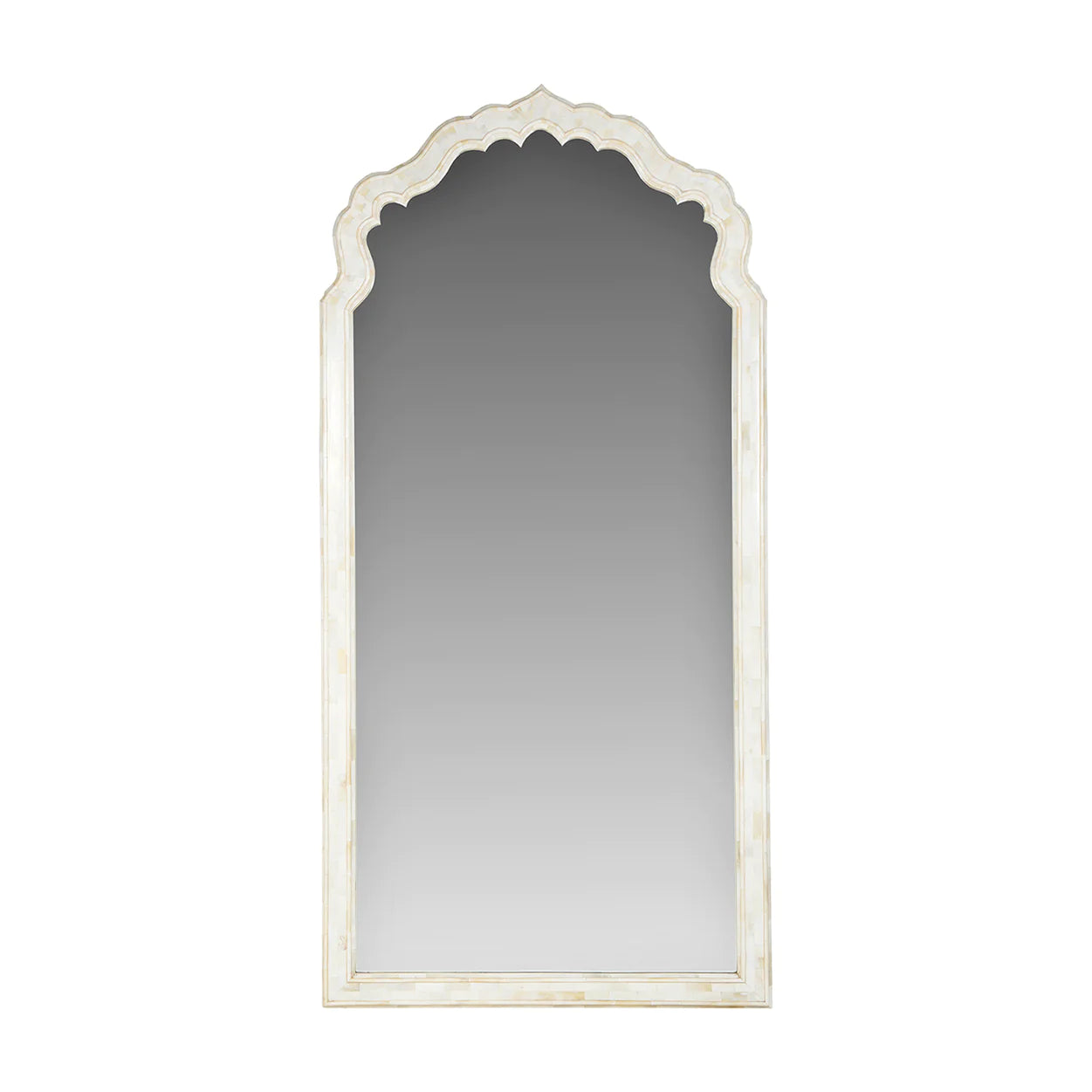 Ivory Floor Mirror
