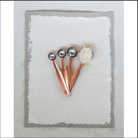 Copper Finished Stainless Steel Measuring Spoons, Set of 4