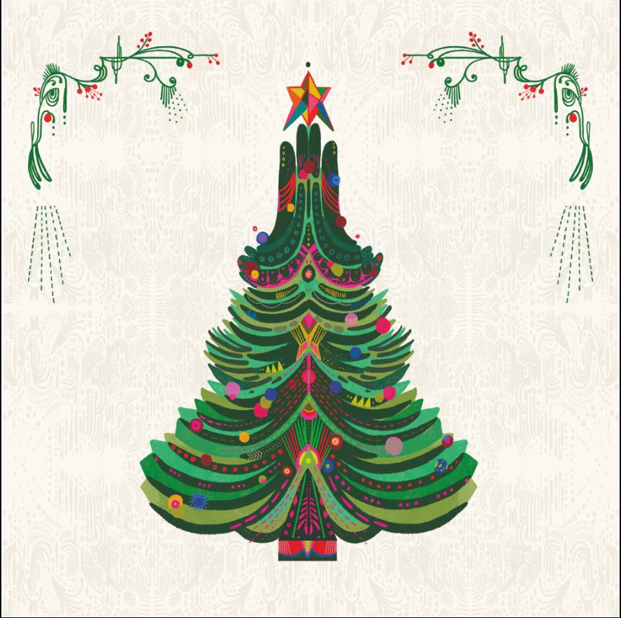 Christmas Tree Beverage Napkin - Curated Home Decor