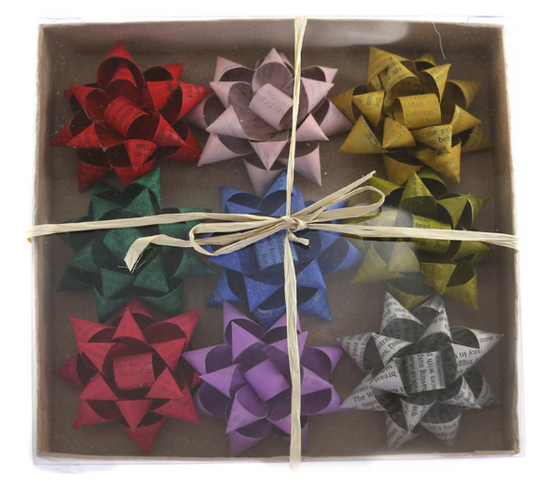 Recycled Bows, Set of 9 - Curated Home Decor