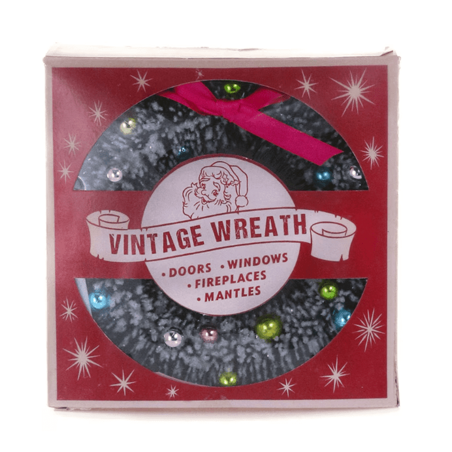 Vintage Boxed Wreath green holiday decor by Cody Foster & Co in festive packaging