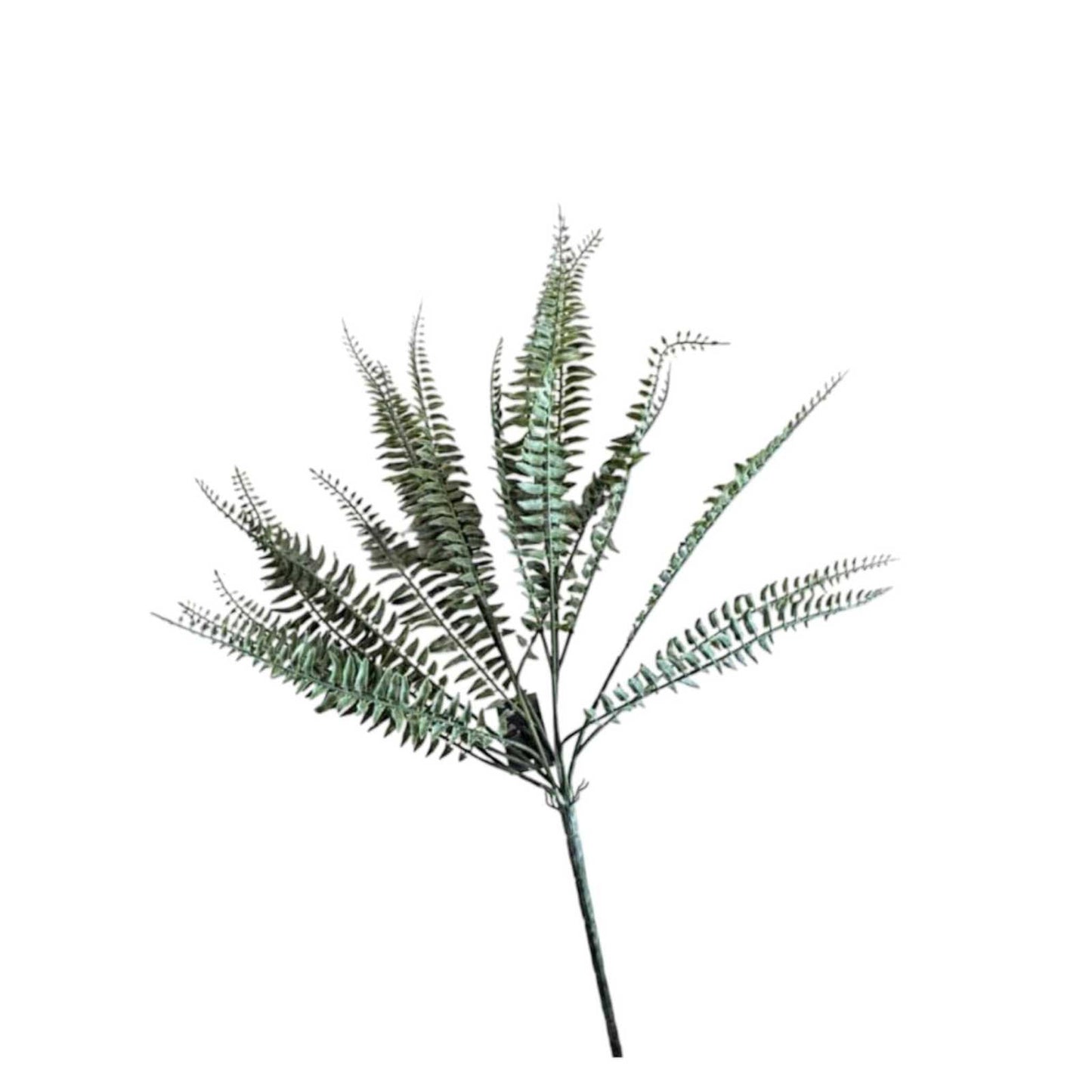 18" Powdered Fern Bush artificial plant for home decor with lifelike greenery