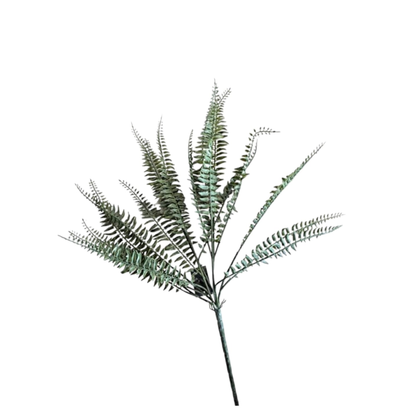 18 inch powdered fern bush artificial plant green decor for home office and bedroom