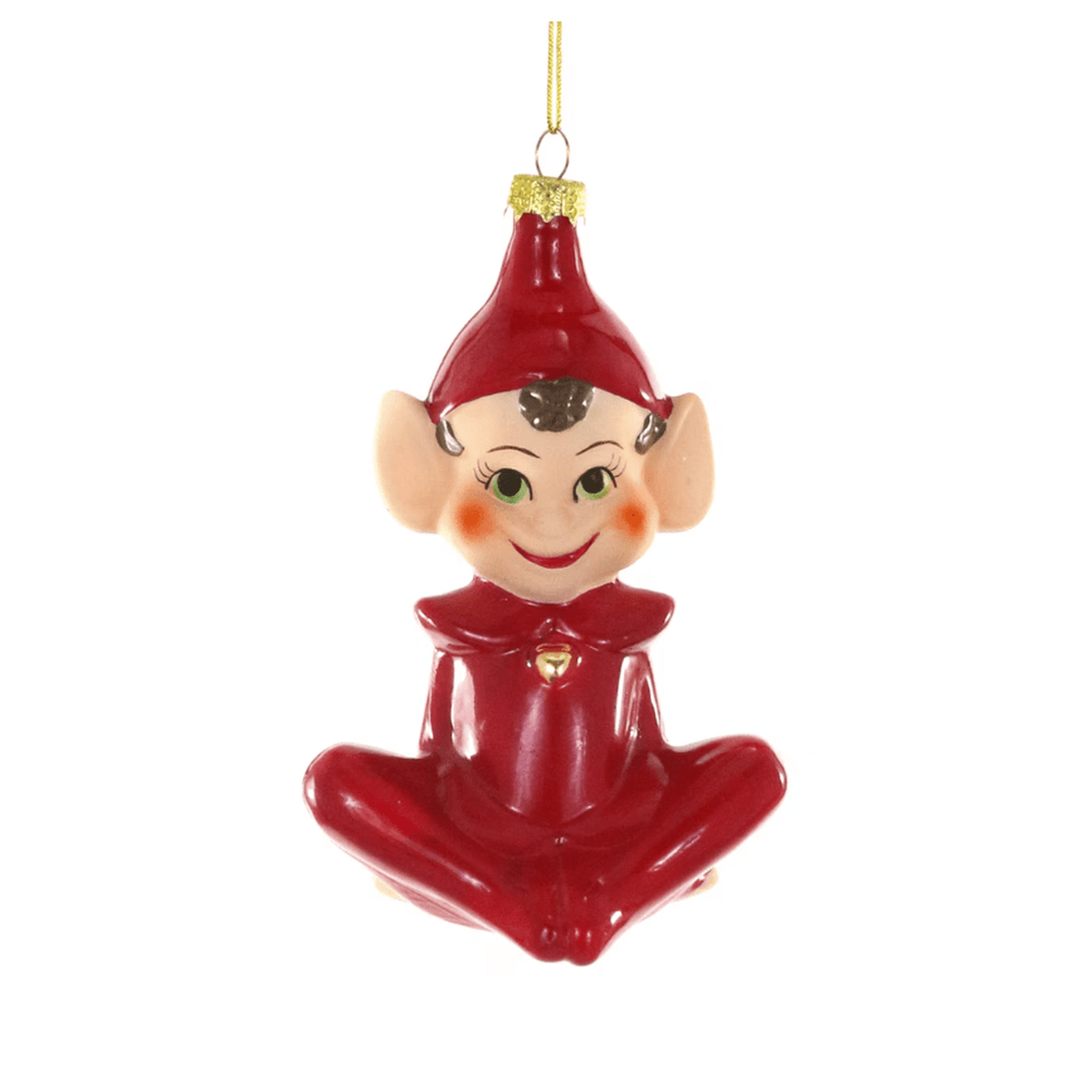 Retro Red Elf Glass Ornament – Cody Foster & Co - Curated Home Decor
