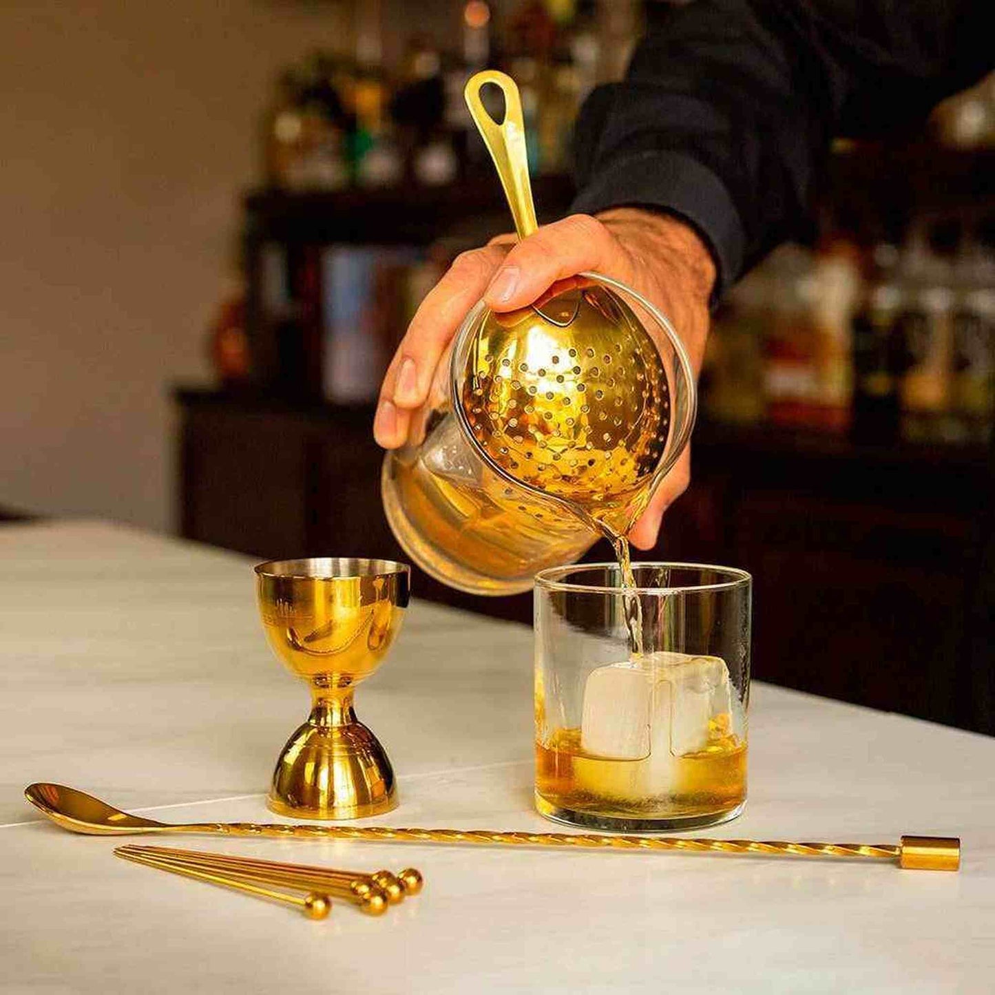 
                  
                    Gift Box Set Gold Stirred Mixed Beverage 10 Piece - Curated Home Decor
                  
                