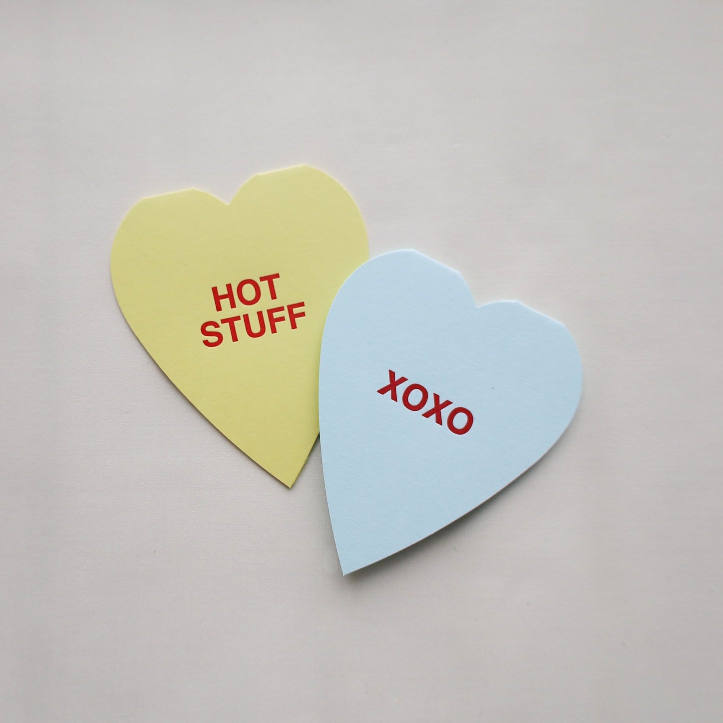 Xoxo Conversation Heart Card - Curated Home Decor