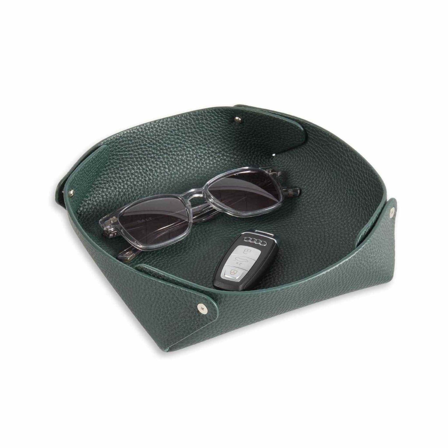 
                  
                    Luxe Leather Valet Tray – Pebbled Finish - Curated Home Decor
                  
                