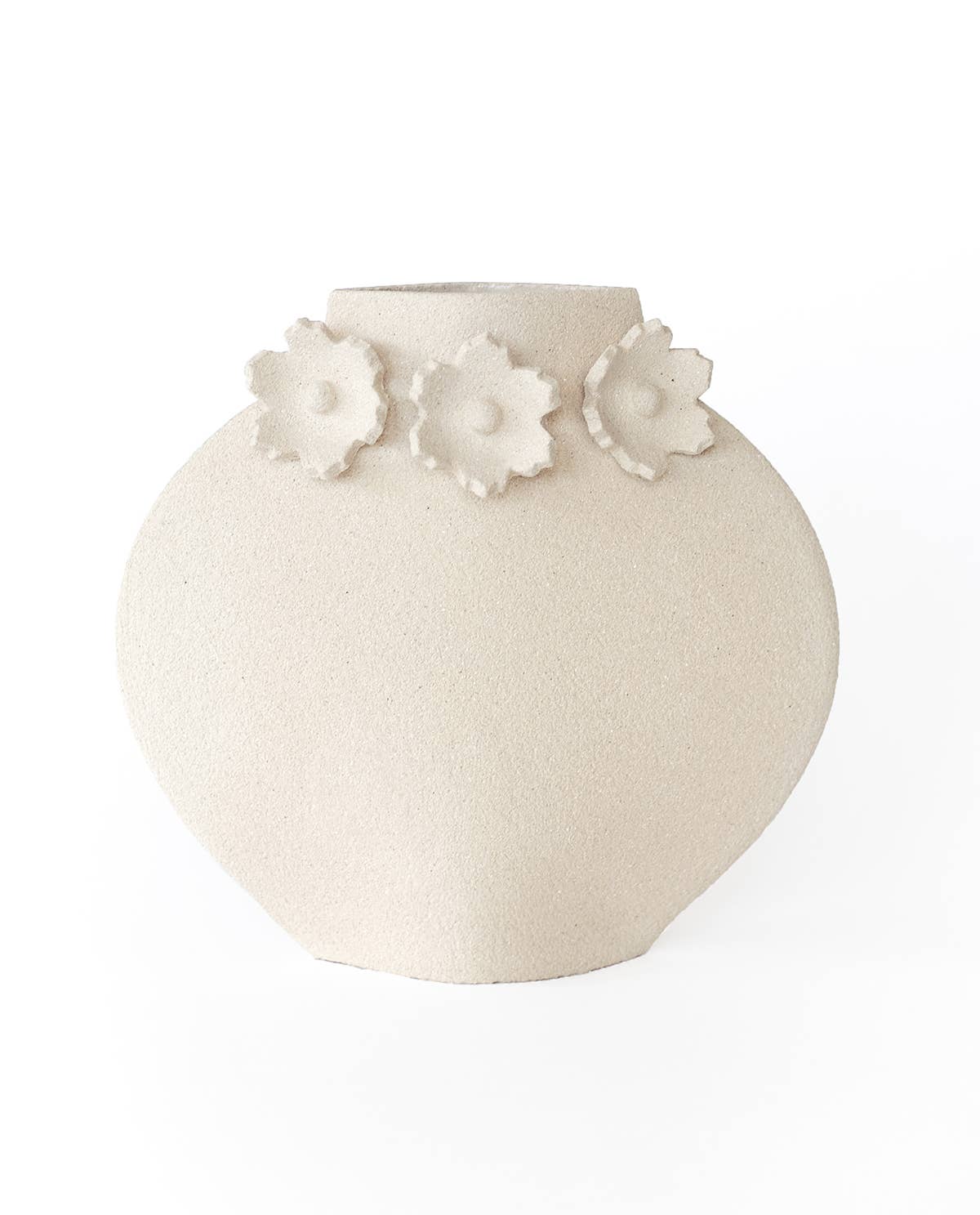 Ceramic Summer Vase 'Sculptural Flowers'