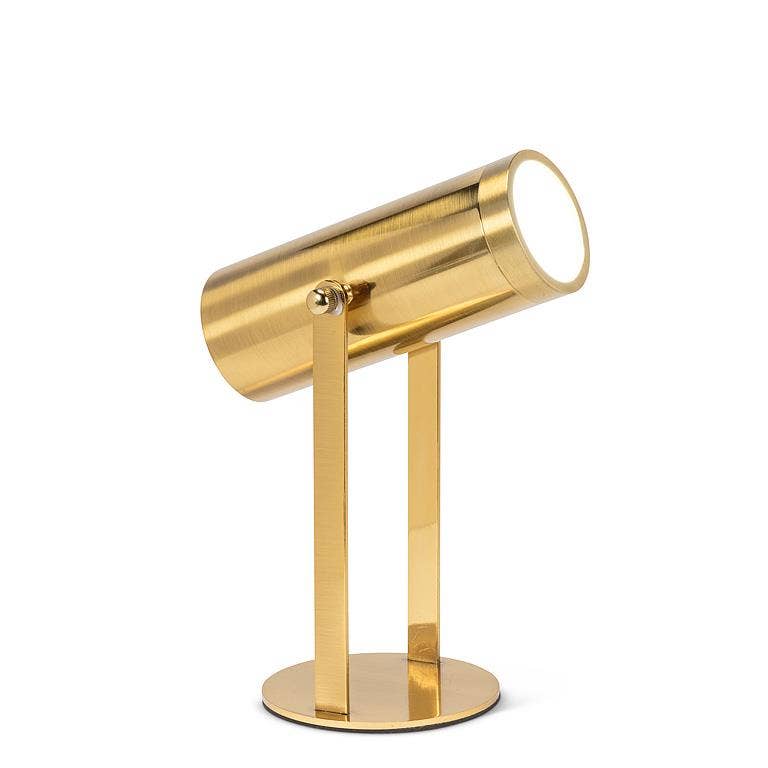 
                  
                    Gold pivot spotlight LED lamp, 10 inch
                  
                