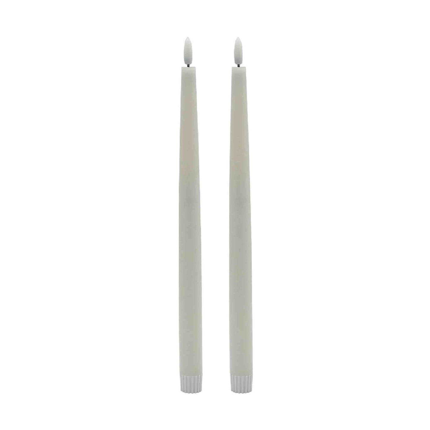 
                  
                    2 pc Tall White Flameless Taper Candle - Curated Home Decor
                  
                