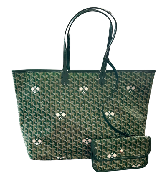 The Whimsy Large Pickleball Tote - Green