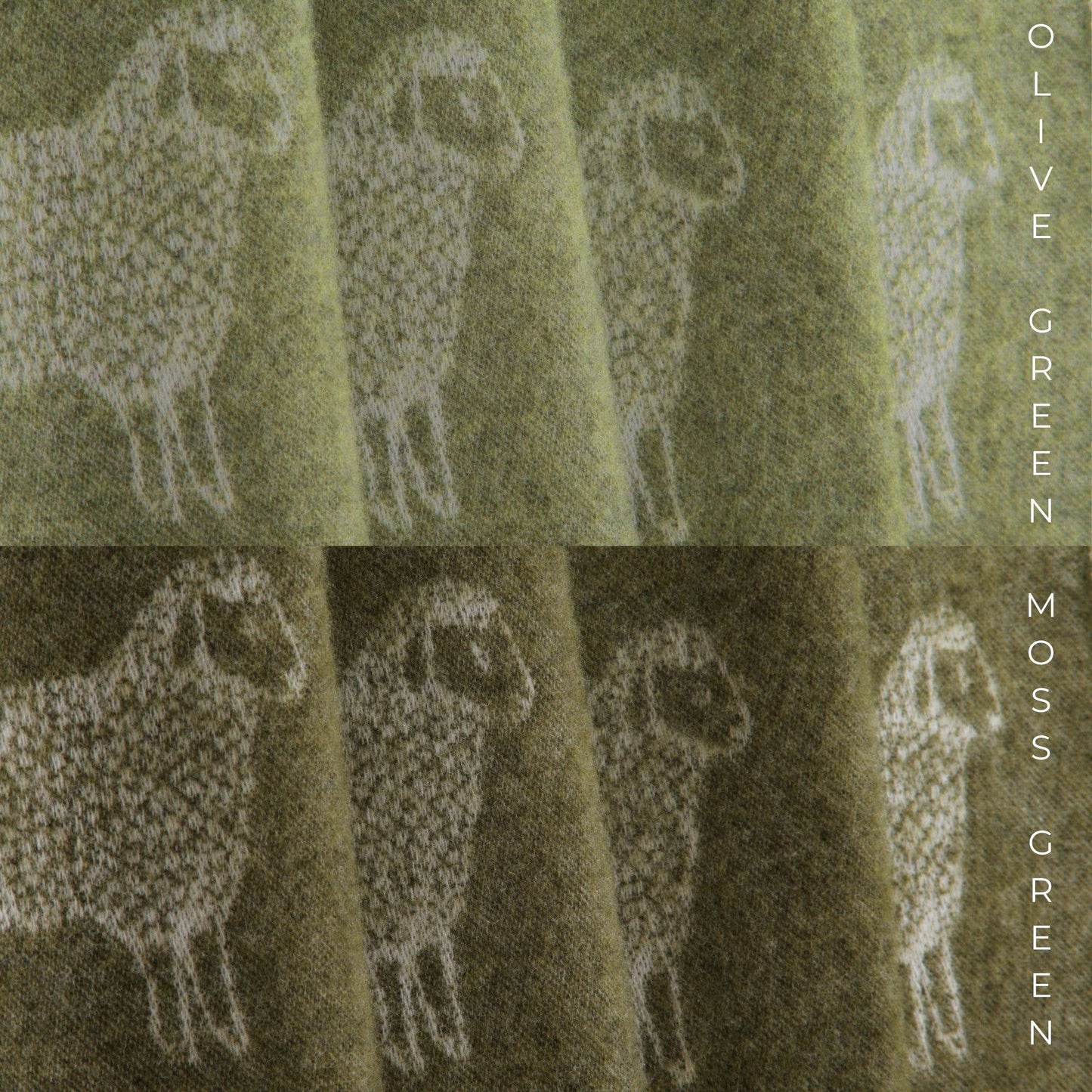 
                  
                    Moss Green Sheep Pure Wool Throw - Curated Home Decor
                  
                