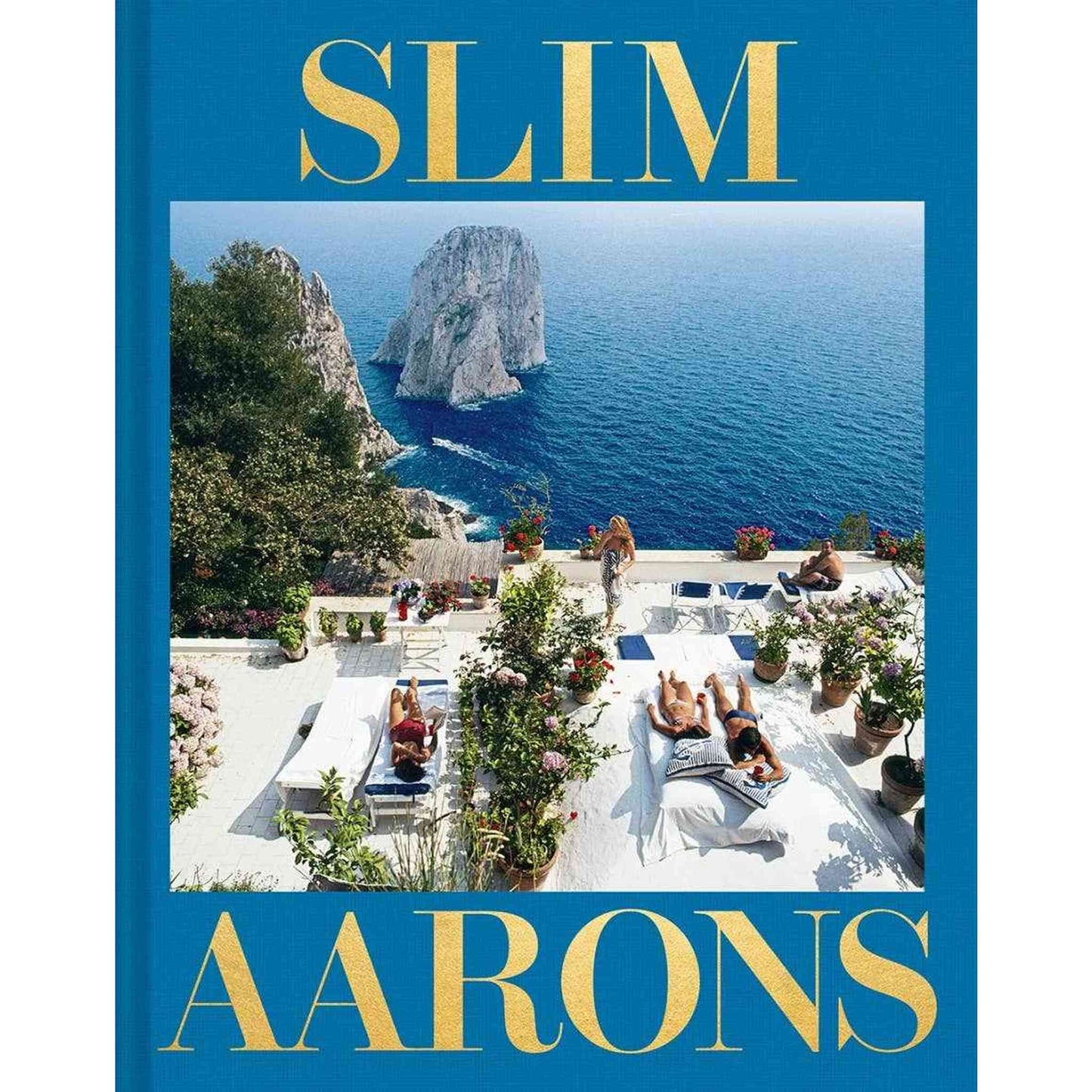 
                  
                    Slim Aarons photography book cover with Mediterranean terrace and sea view
                  
                