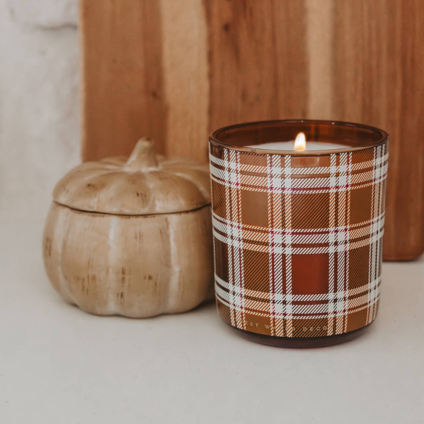 
                  
                    Pumpkin Spice Soy Candle – 8 oz Ceramic Pumpkin Jar - Curated Home Decor
                  
                