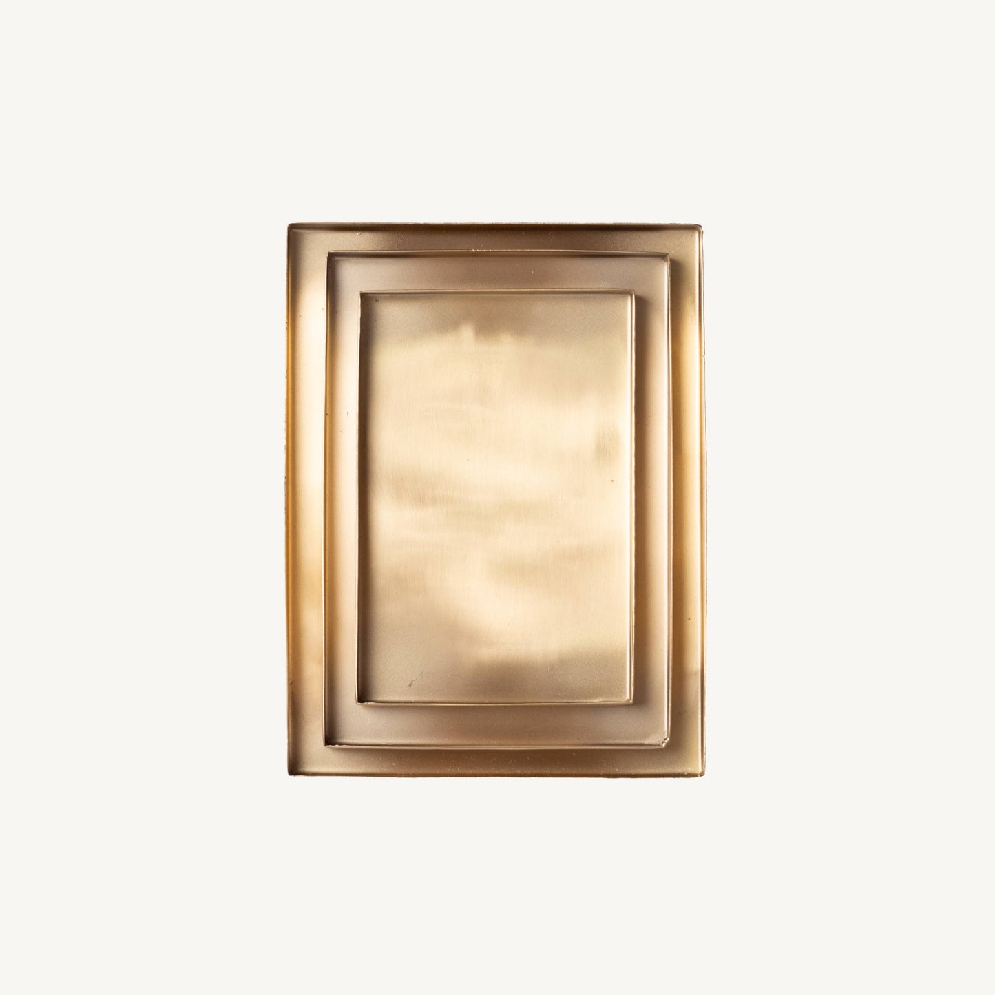 Brass Rectangular Tray Set of 3 - Curated Home Decor