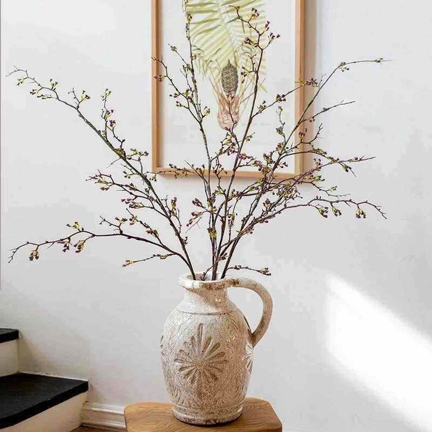 
                  
                    Long Weigela Flower Stem 63" Tall: White / One Stem - Curated Home Decor
                  
                